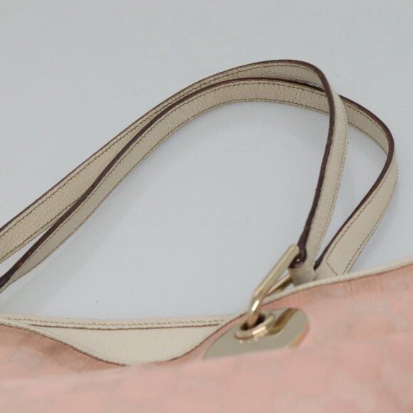 GUCCI GG Canvas Tote Bag Gold Pink 120836 Auth am7877 - Picture 8 of 14